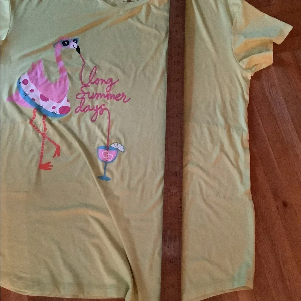 BNWOT Secret treasures fun, loving flamingo, Nightshirt size 2 to 3X - Picture 8 of 10